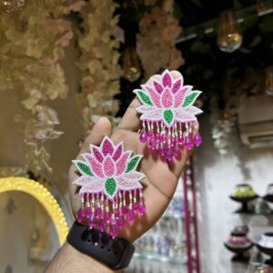 lotus knot earrings