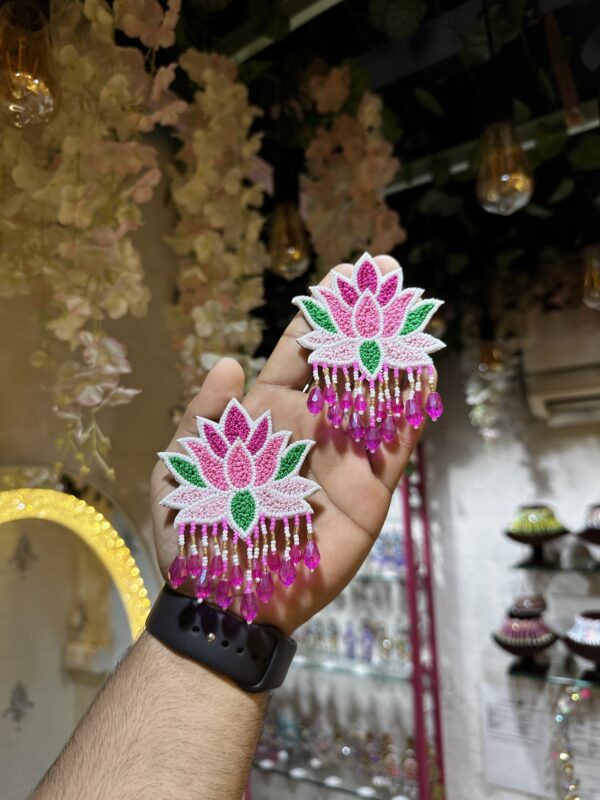 lotus knot earrings