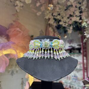 Organza opal&orchid set