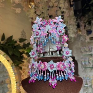 organza cutwork bridal set