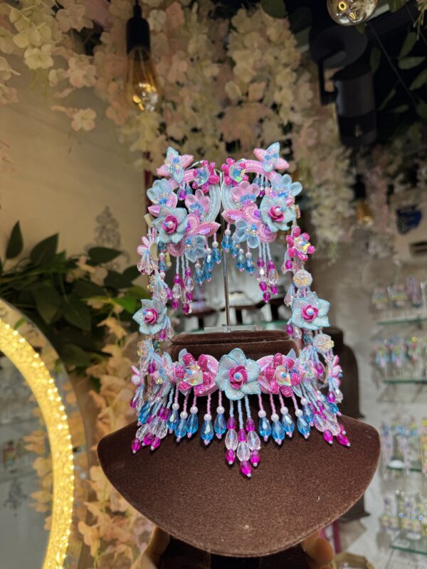 organza cutwork bridal set