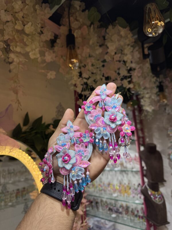 organza cutwork bridal set - Image 2