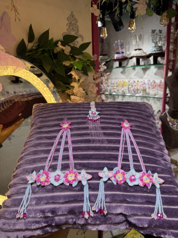 organza cutwork bridal set - Image 3