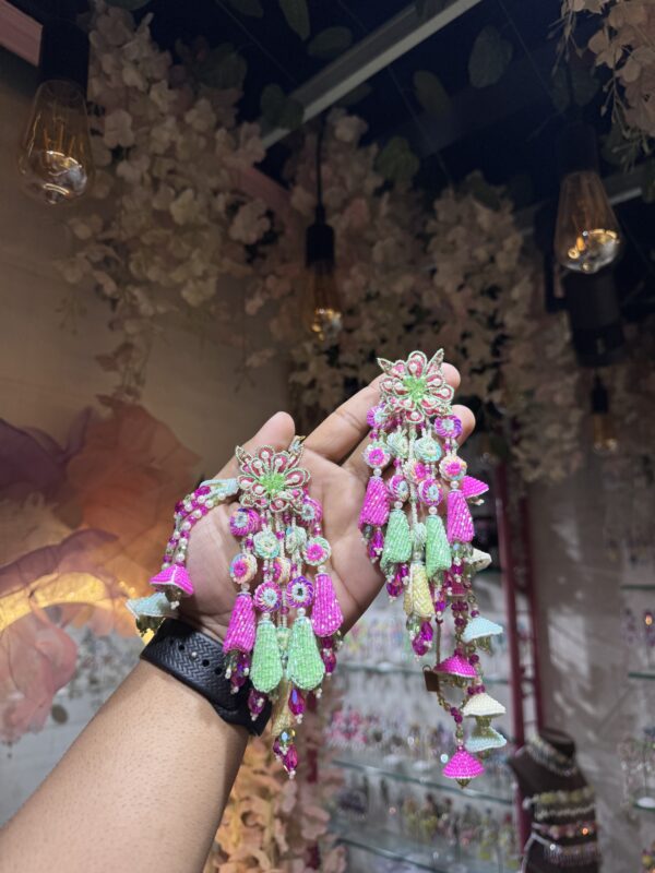 7 kalli earrings with earchain & choker - Image 2