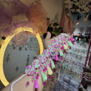 7 kalli earrings with earchain & choker