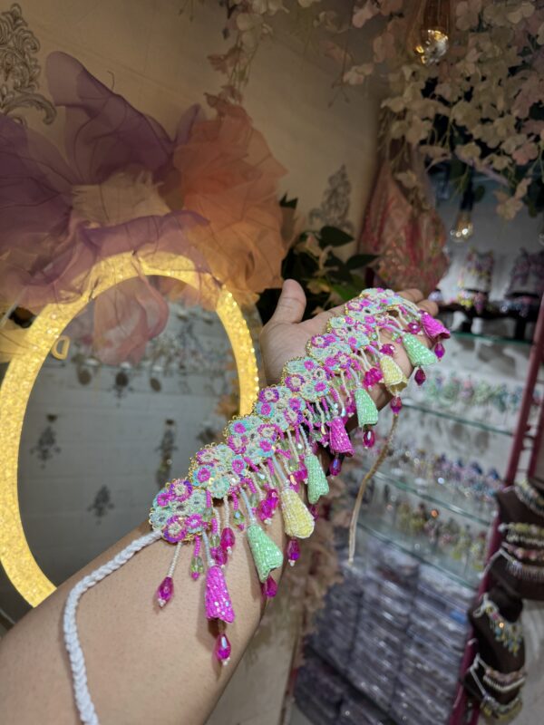 7 kalli earrings with earchain & choker