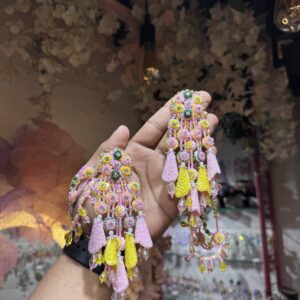 Tulip earrings with earchain & tikka