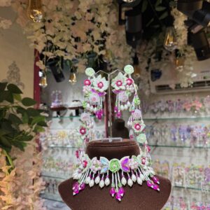 crystal cutwork bridal set