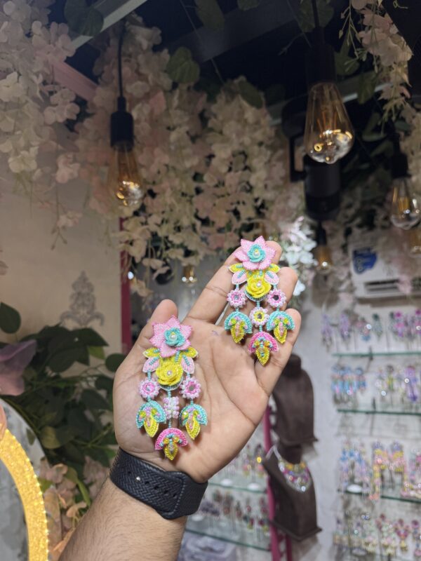 Azini earrings front & back