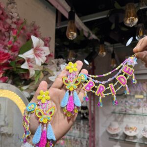 Butterfly bride earrings