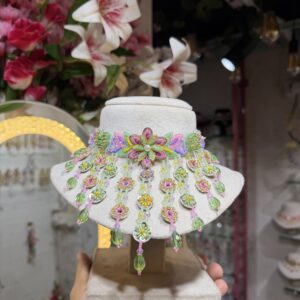 3-D cutwork bridal set